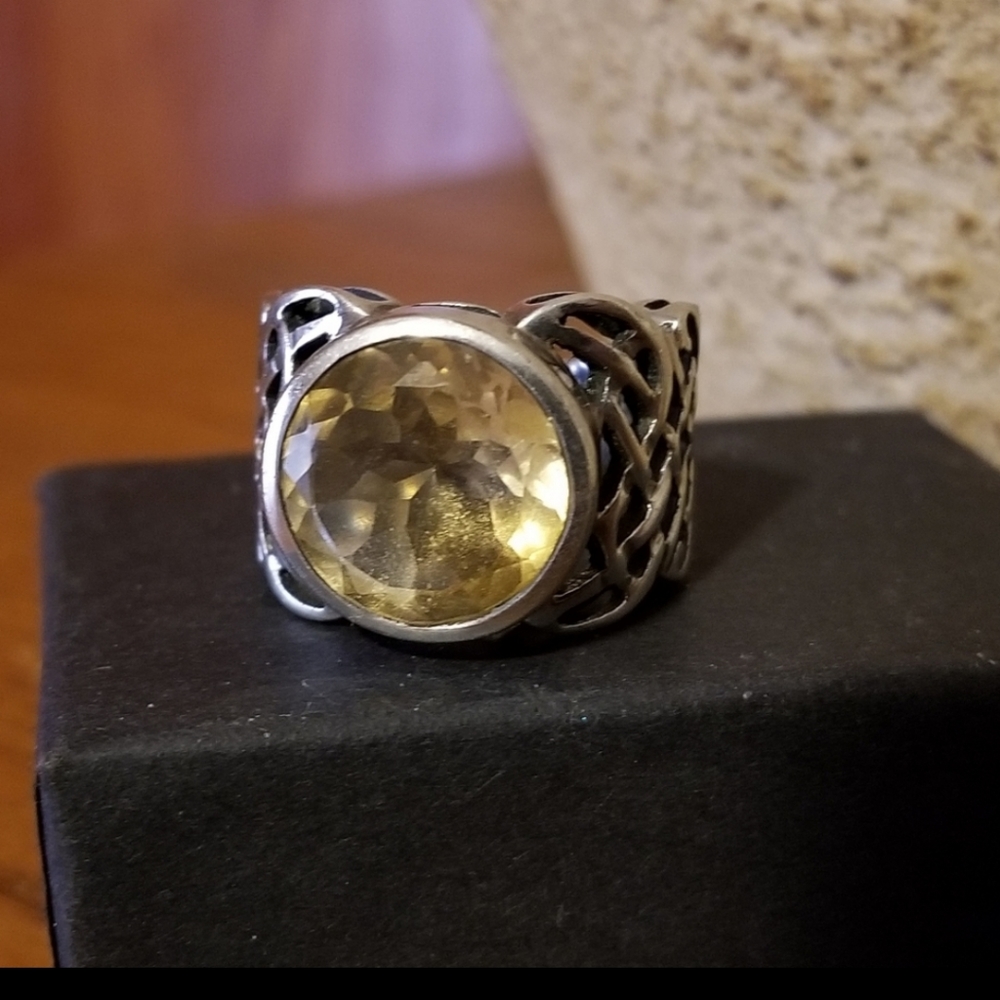 Silpada Sterling Silver & Citrine Ring